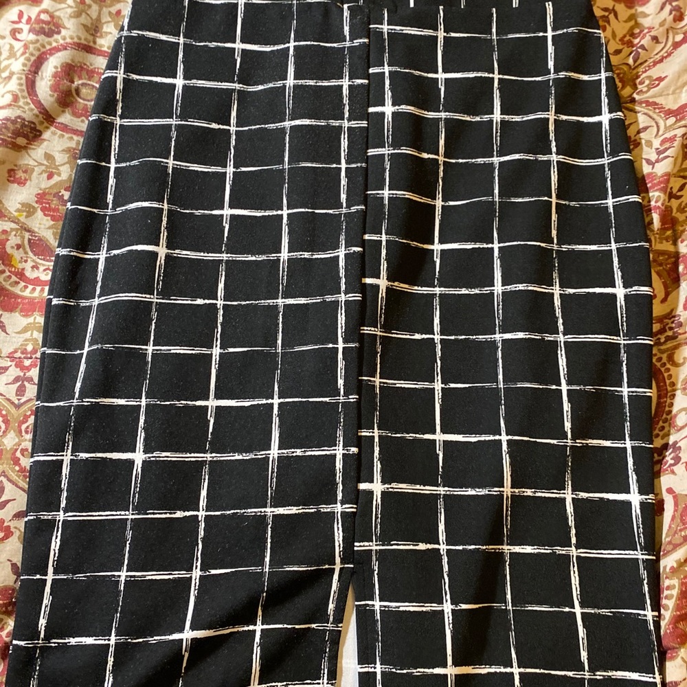Plaid pencil skirt